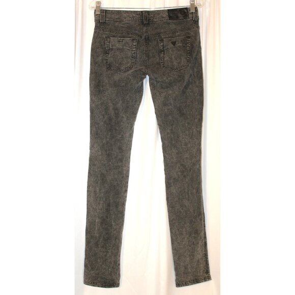 GUESS Women's Power Skinny Low Rise Stretch Jeans Gray Size 26 x 34" Inseam - Picture 3 of 4